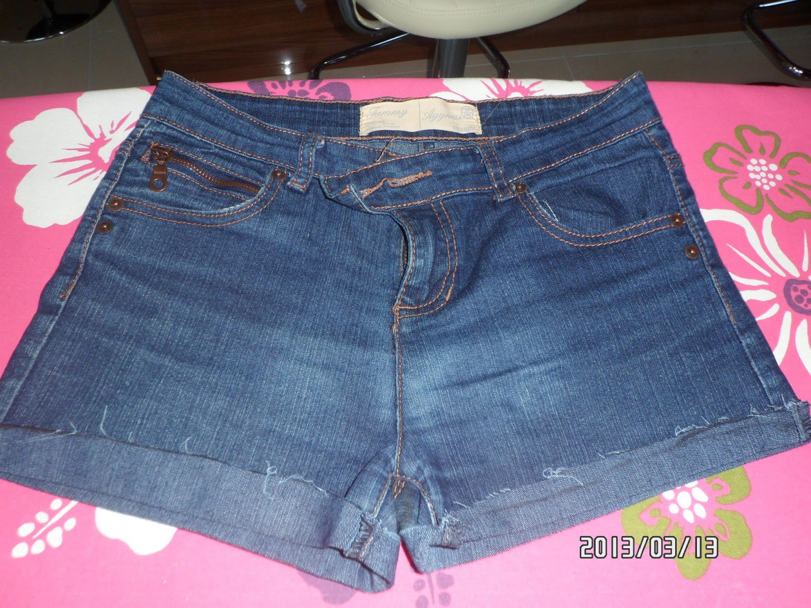 Beauty by a Geek Cutting Jeans to shorts