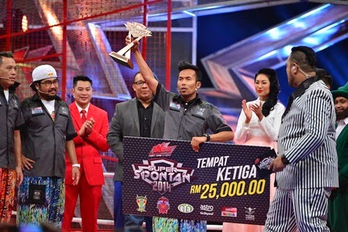 Pemenang Super Spontan 2014, senarai finalis Super Spontan 2014, juara Super Spontan 2014 milik Johan (Abe Macho), gambar dan hadiah pemenang Super Spontan 2014, Super Spontan 2014 diganti Maharaja Lawak Mega MLM 2014