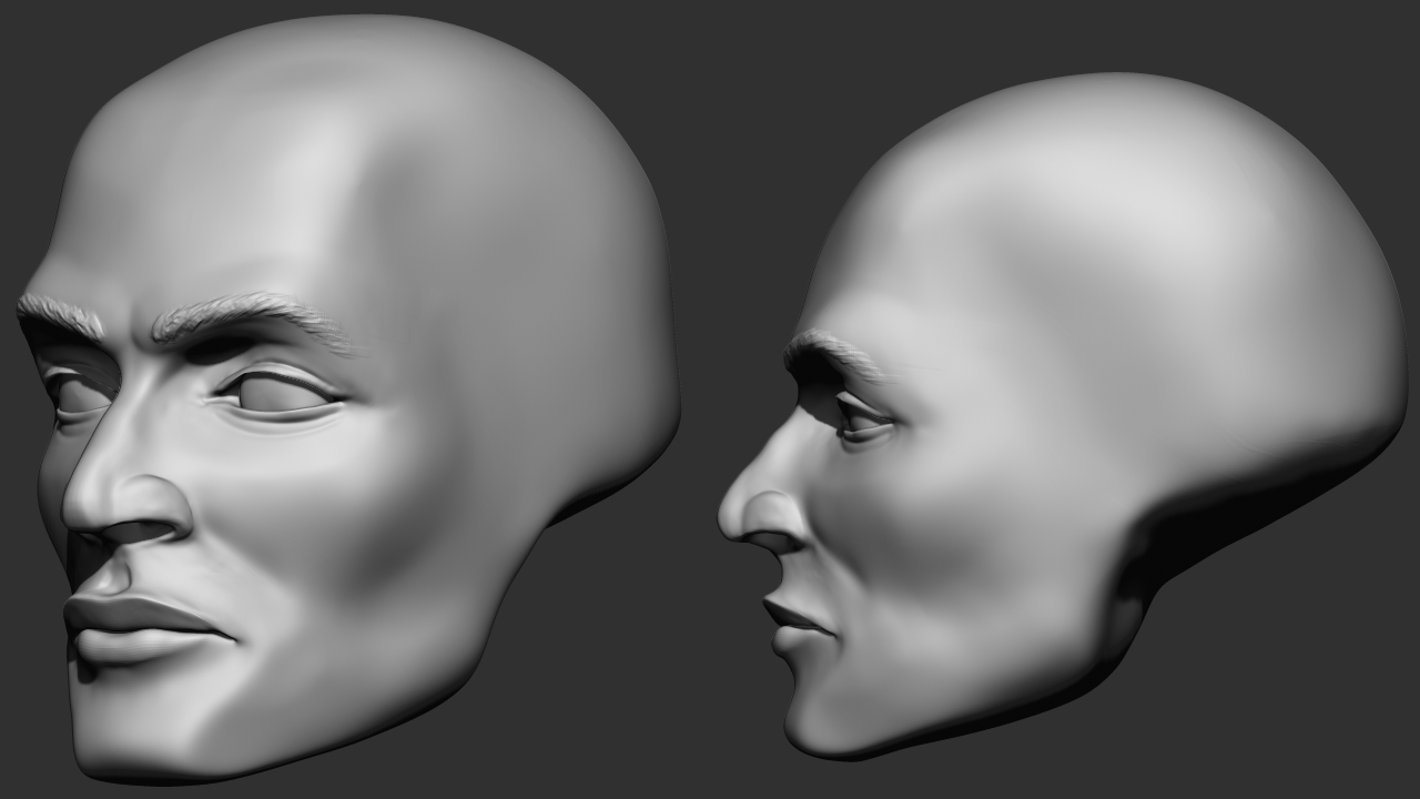graphyx medley zbrush head sculpts and form study head form