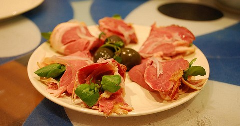 Smoked Lamb with Pickled Onion and Watercress
