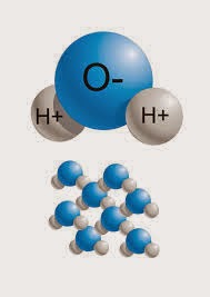 Molécula del agua.