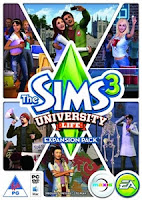 The Sims 3 University Life PC capa ou cover do jogo The Sims 3 University Life PC