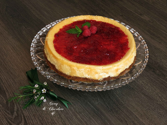 Tarta rústica de queso con mermelada de frambuesa - Raspberry cheesecake Tarta rústica de queso con mermelada de frambuesa - Raspberry cheesecake