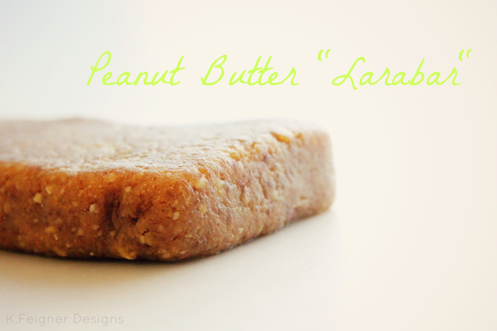 The Crafty Housewife Peanut Butter "Larabar"
