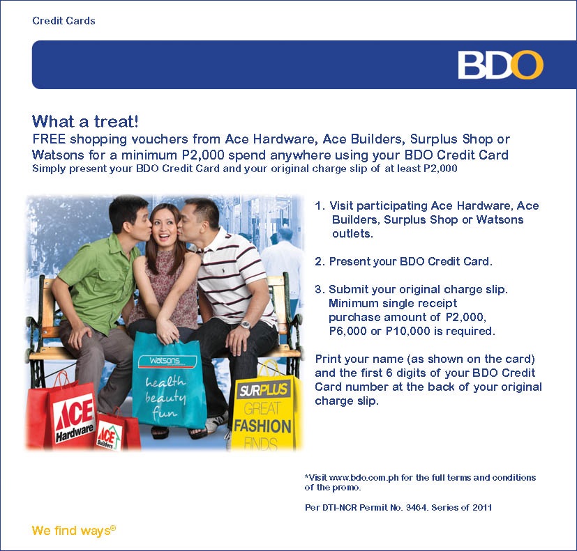 Bdo coupons