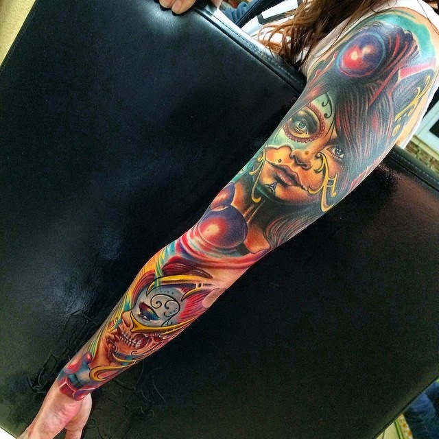 Roman+Abrego - Najpiękniejsze tatuaże: kobiece rękawy