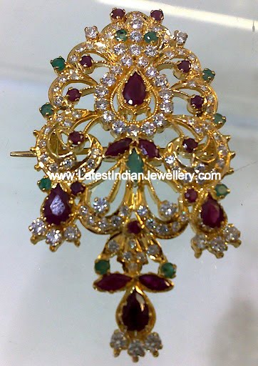 gold hair pins jada with gemstones