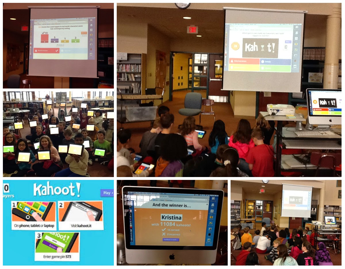 Technology is Loose in the Library!!: Kahoot Is A Hoot!!  Gamification Of A Media Lesson!