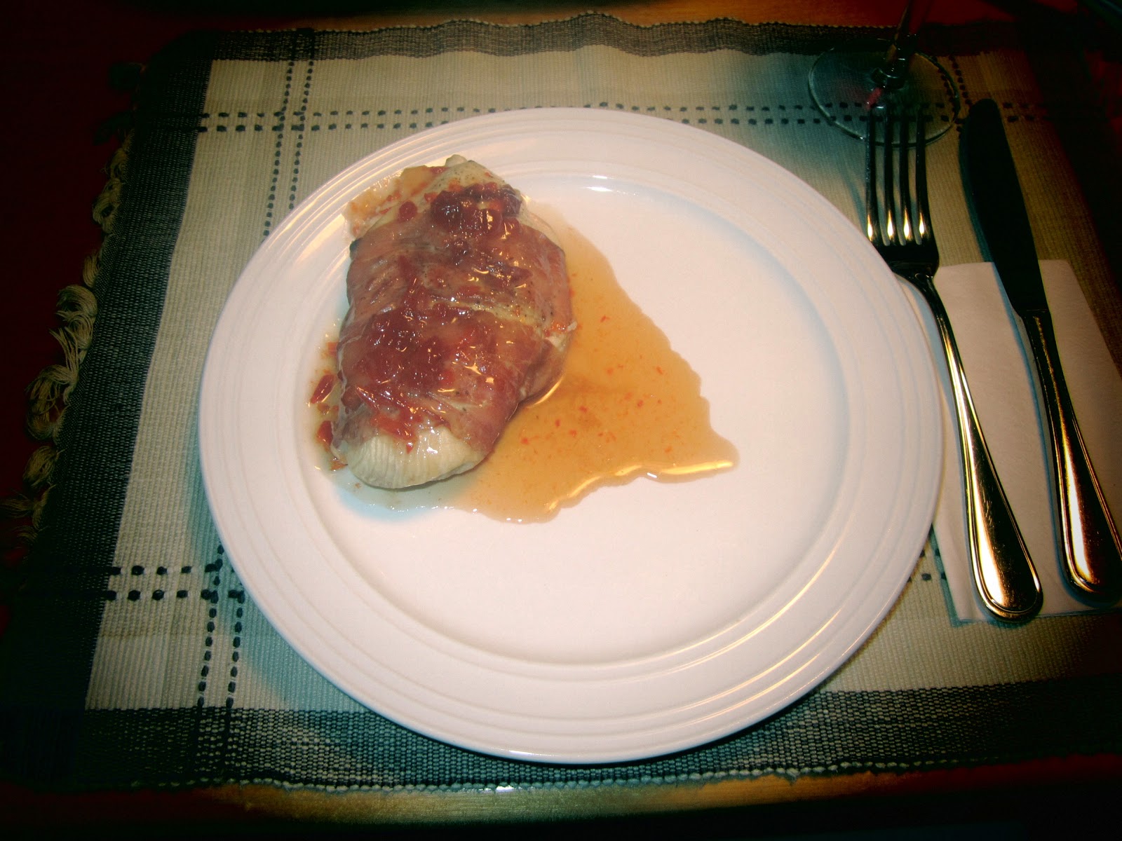 On Crawford St. Food and Drink Red Pepper Jelly Stuffed Chicken