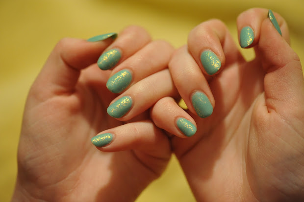 partial polish matte turquoise