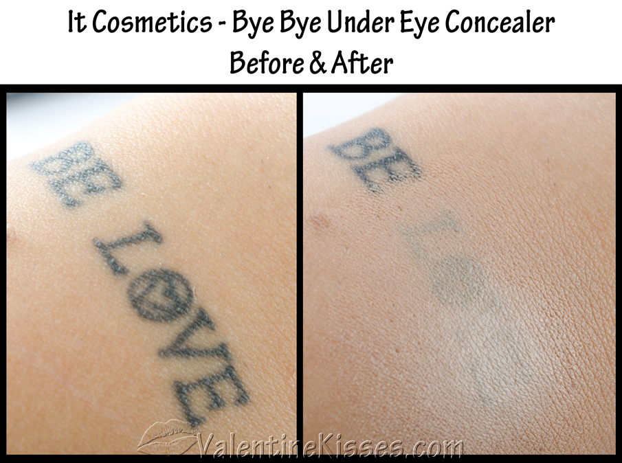Valentine Kisses: It Cosmetics Bye Bye Under Eye Concealer in Light & in  Neutral Medium - before & after, pics, swatches, review