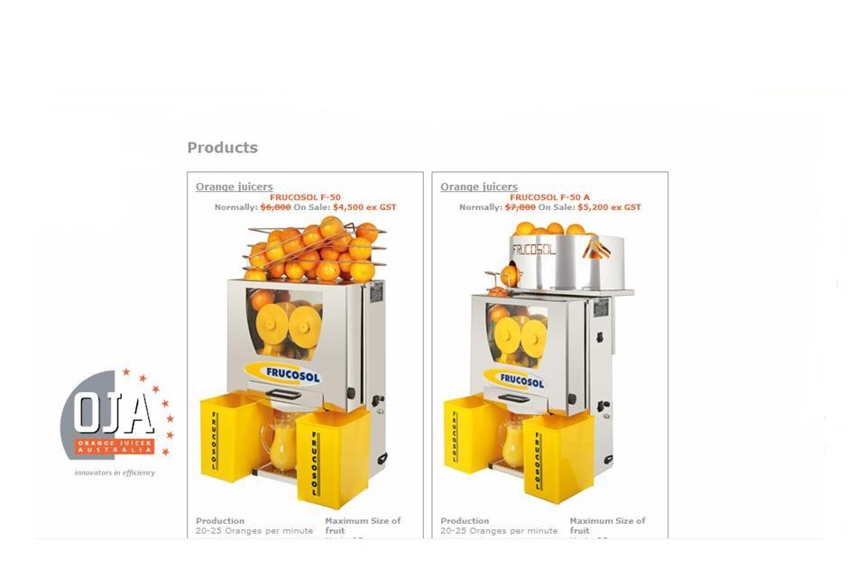 Automatic Orange Juicers Special Offer in Australia