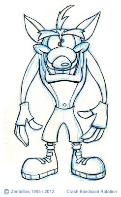 Charles Zembillas: Original Crash Bandicoot Character Rotation