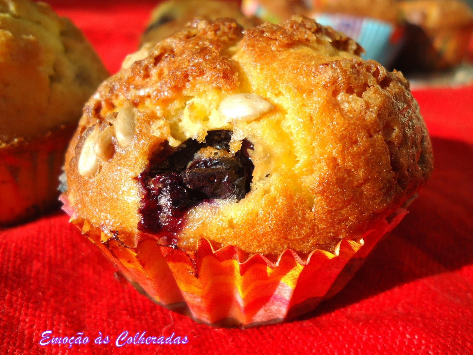 Emoção às Colheradas Muffins de Mirtilos e Banana
