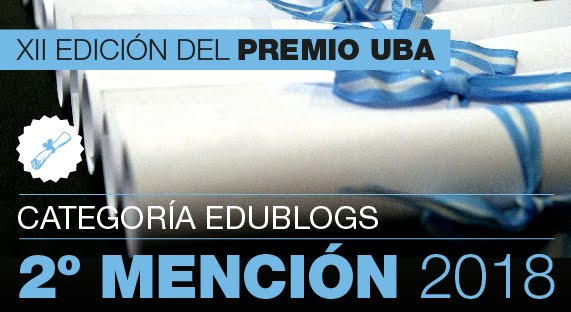 PREMIO EDUBLOGS UBA 2018- 2º MENCIÓN