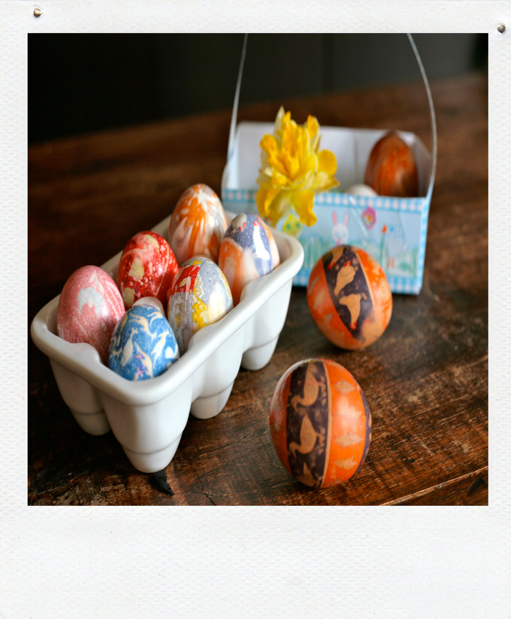 Desperate Housewife in Holland Silk Tie Dye Eggs