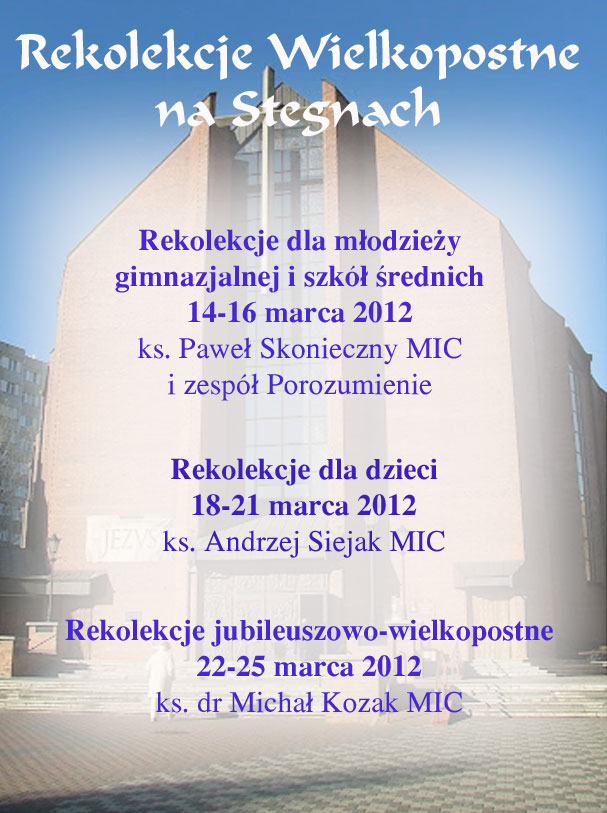 Rekolekcje Wielki Post 2012 Warszawa