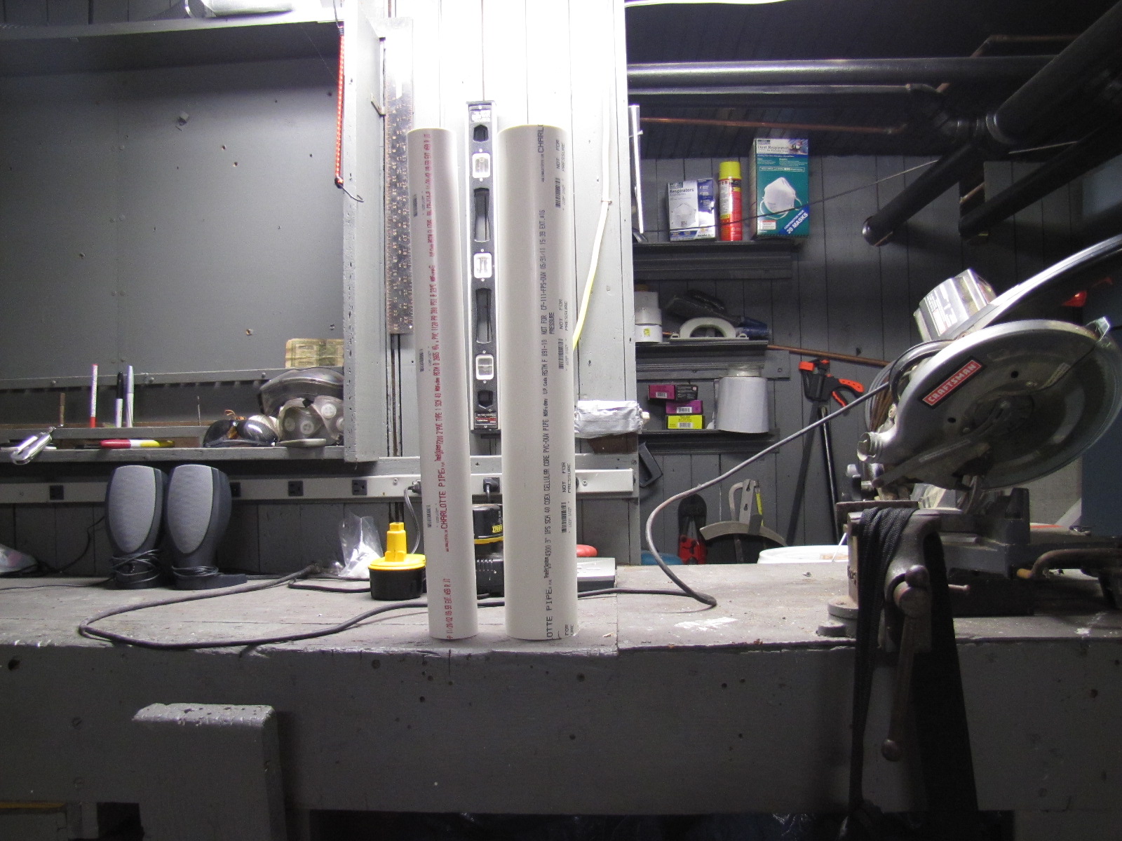 Reposhture Studio PVC Pipe into Custom outdoor lights