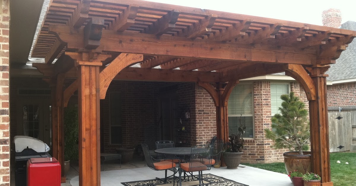 Pergolas, Arbors and Decks in Lubbock, TX Bold and Bulky Pergola in