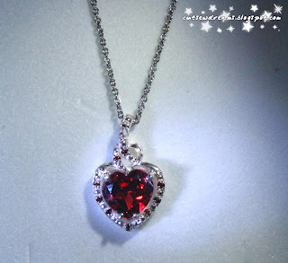 Ruby necklace love jewelry box, birthday gift, jewelry, jewelry box,necklace,ruby