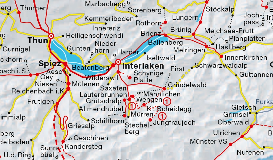 Faulheit Sau interlaken bus route map Fahrrad Slipper
