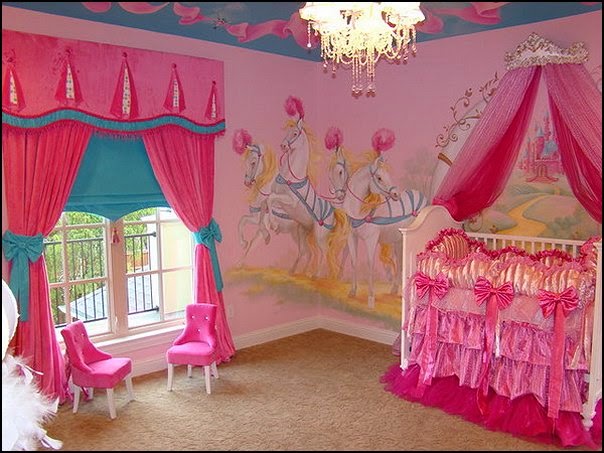 Conseils déco et relooking: décoration de la chambre d'une petite ... Decoration chambre fille bebe princesse