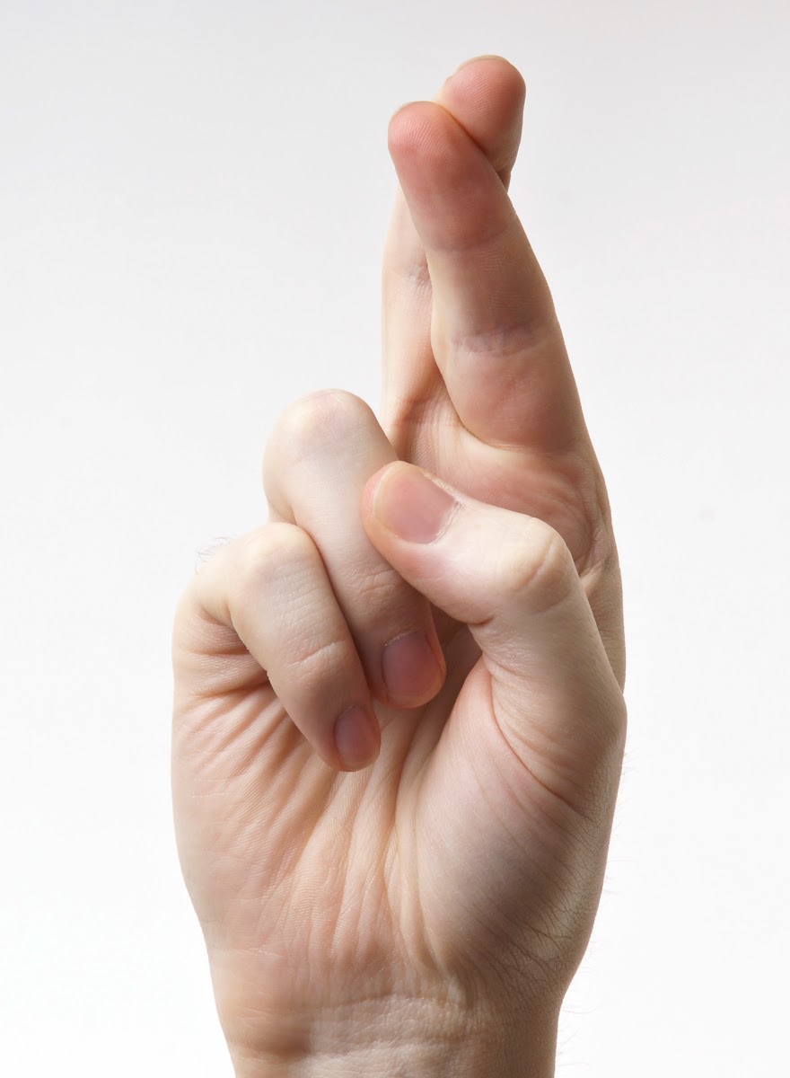 Fingers crossed Fingers crossed