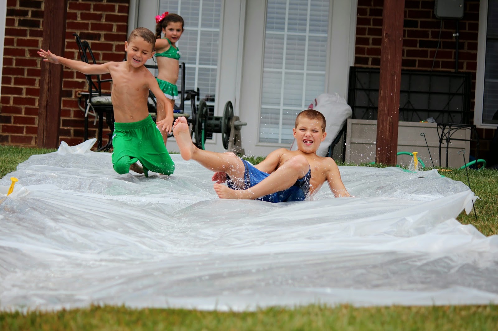 Bolling With 5 Homemade Slip&Slide