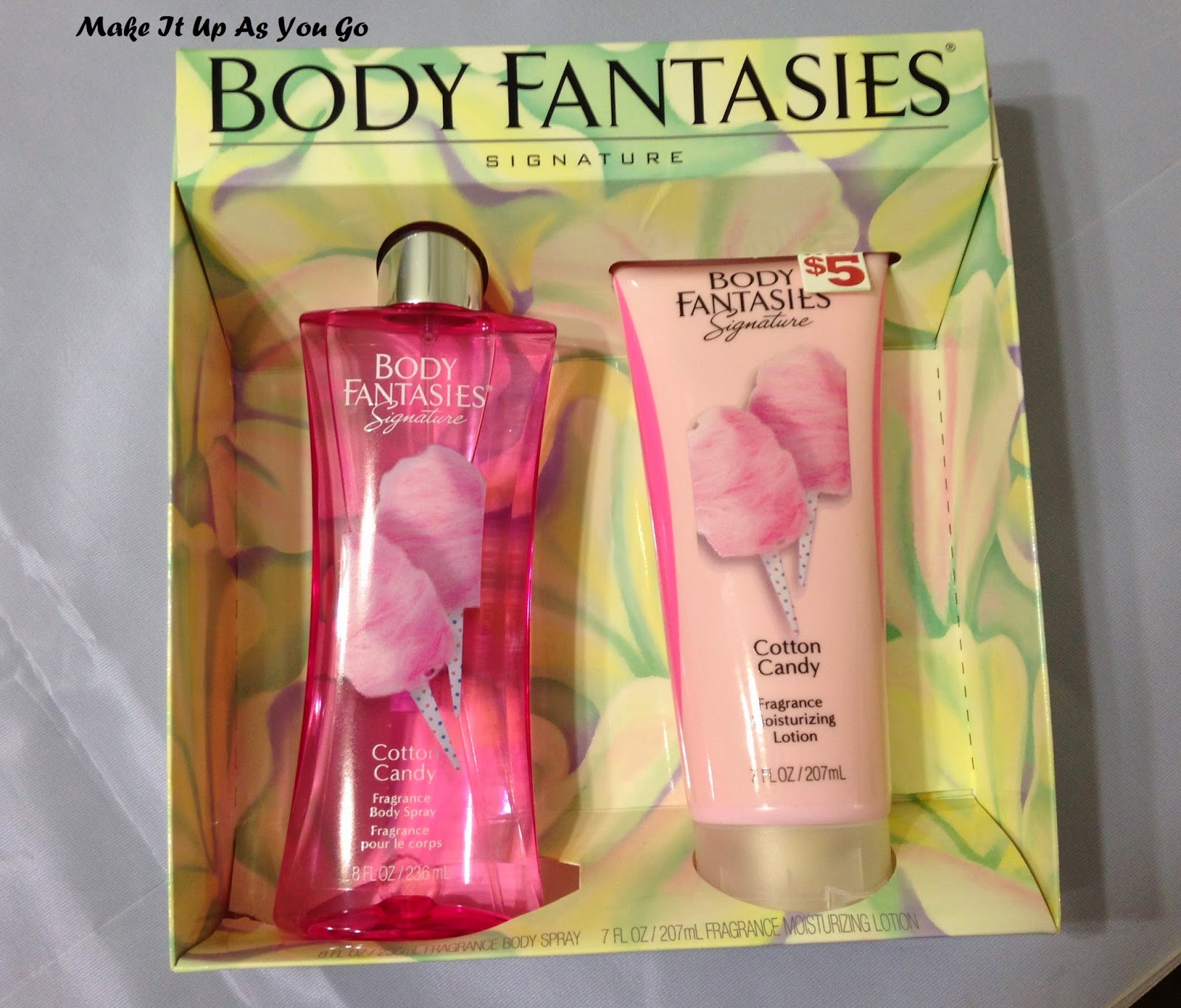 Make It Up As You Go Body Fantasies Cotton Candy Fragrance Spray and