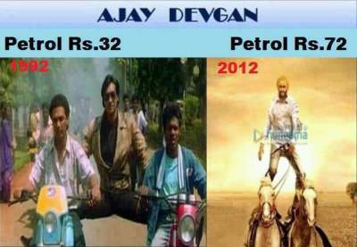Ajay Devgan and Petrol Price funny