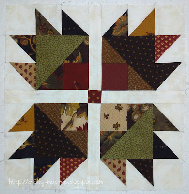 completed bear paw block