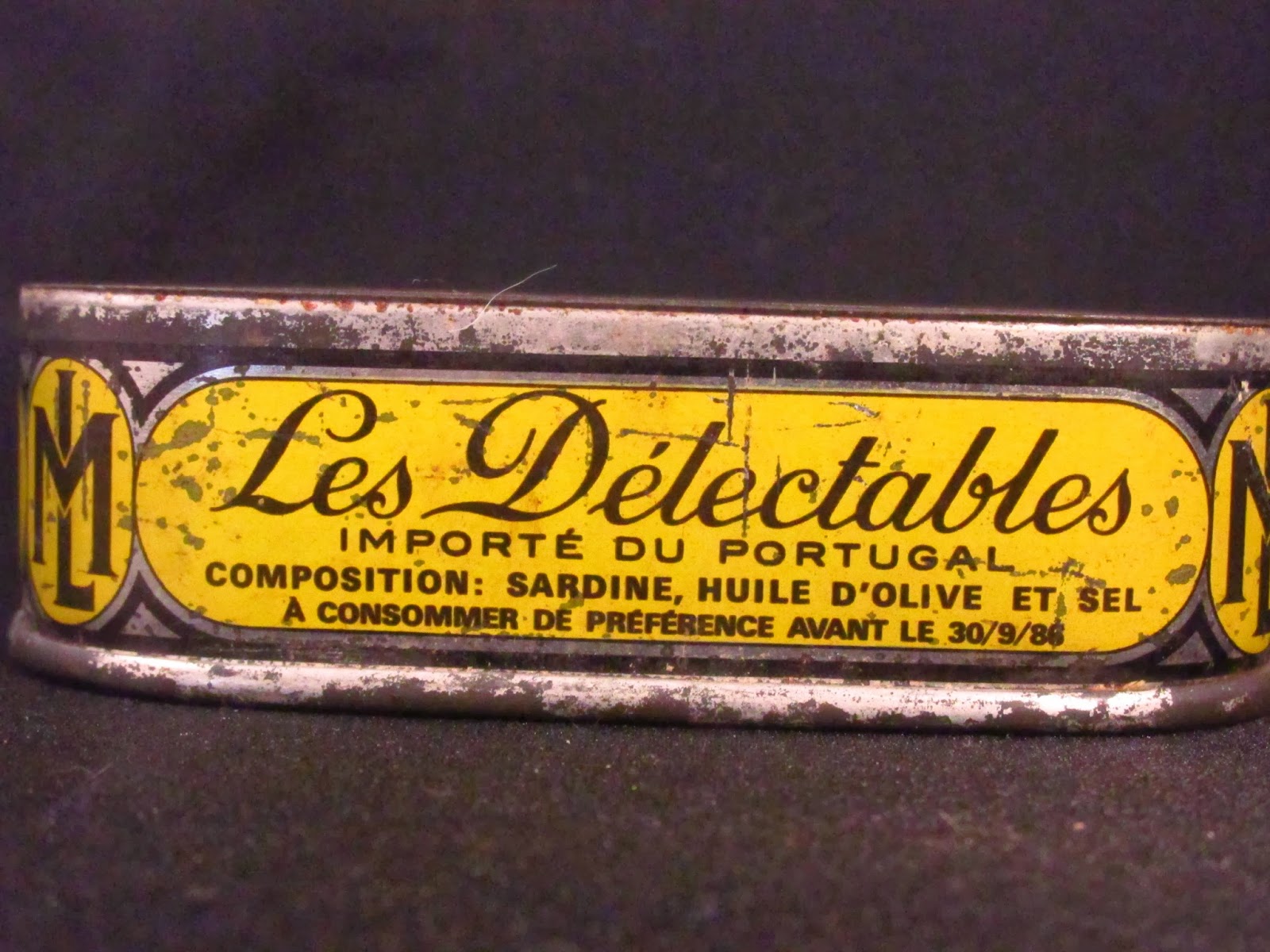 Mouth Full of Sardines Vintage 32 year old tin...