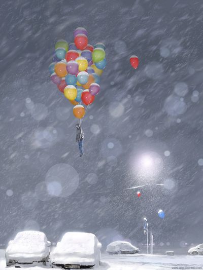 alex andreyev ilustrações surreais mundos distópicos futuro ficção científica