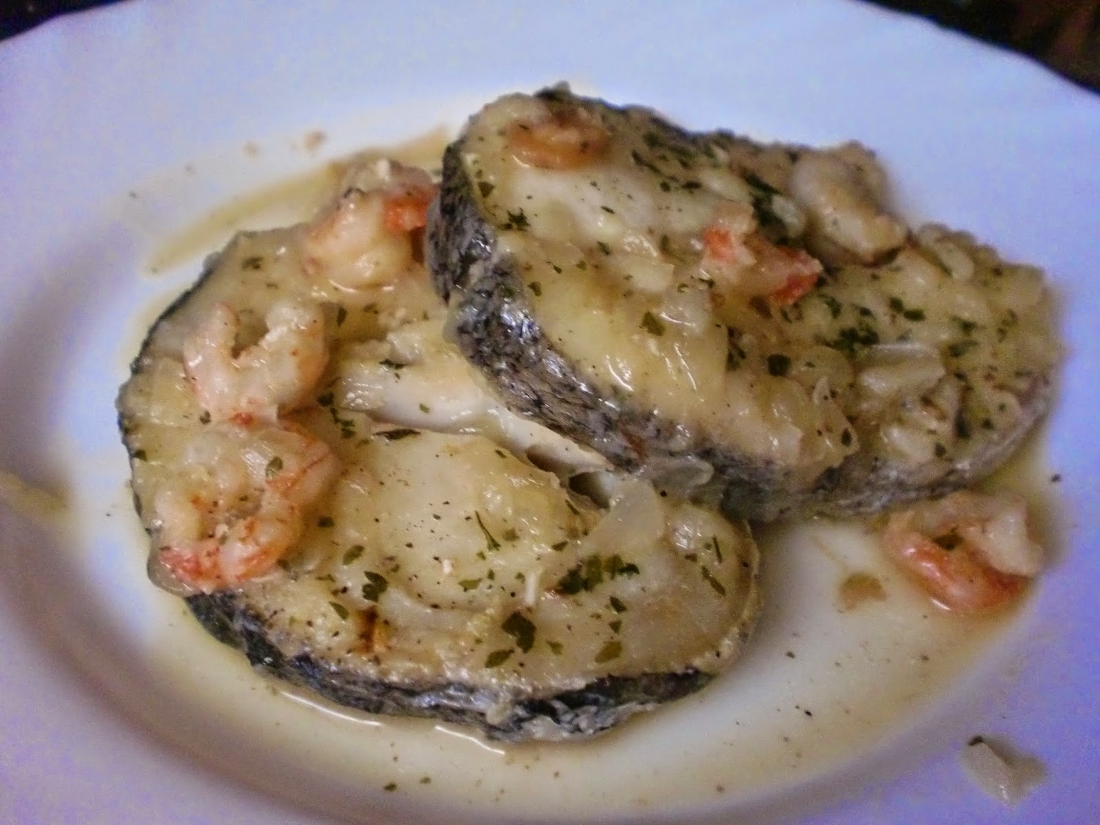 Merluza En Salsa Verde Con Gambas
