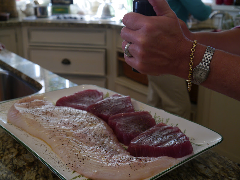 Gathering Around The Grill Halibut with Vietnamese Sauce and 2
