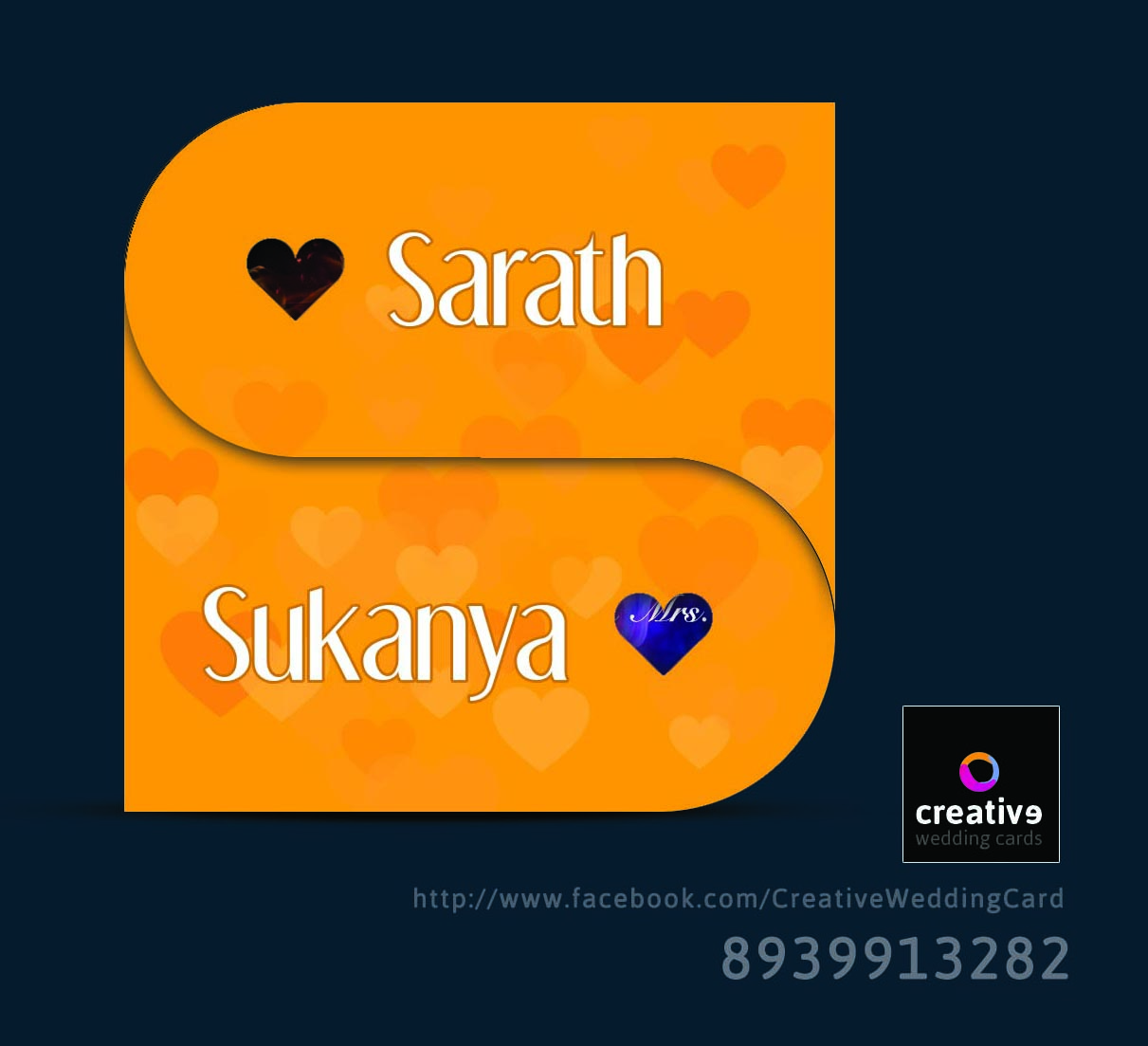 Chrompet Wedding Card