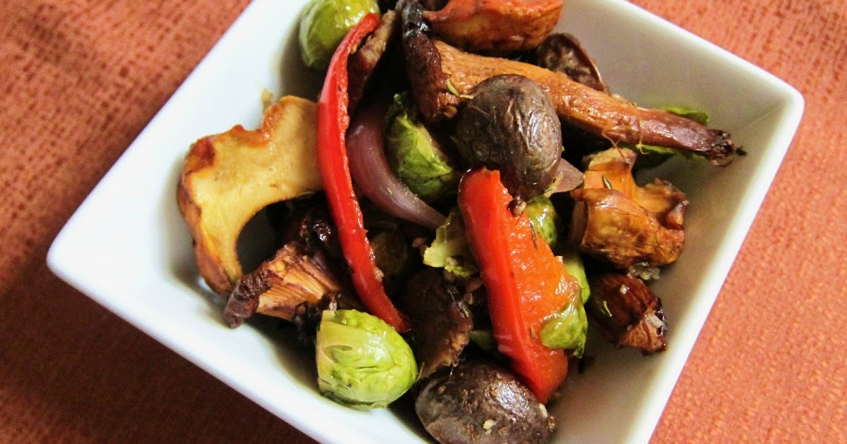Garlic and Sea Salt Melange of Roasted Autumn Veggies with Tempeh Bacon
