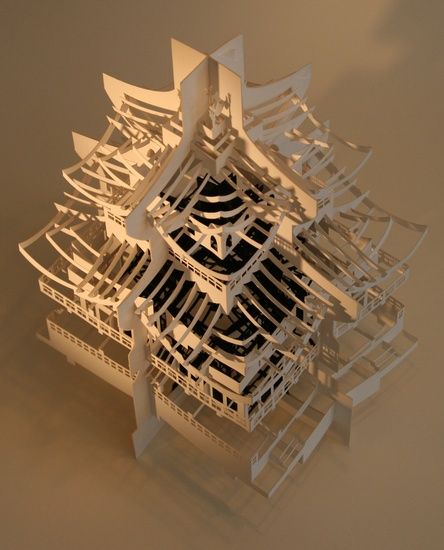 ingrid siliakus esculturas arquitetura de papel