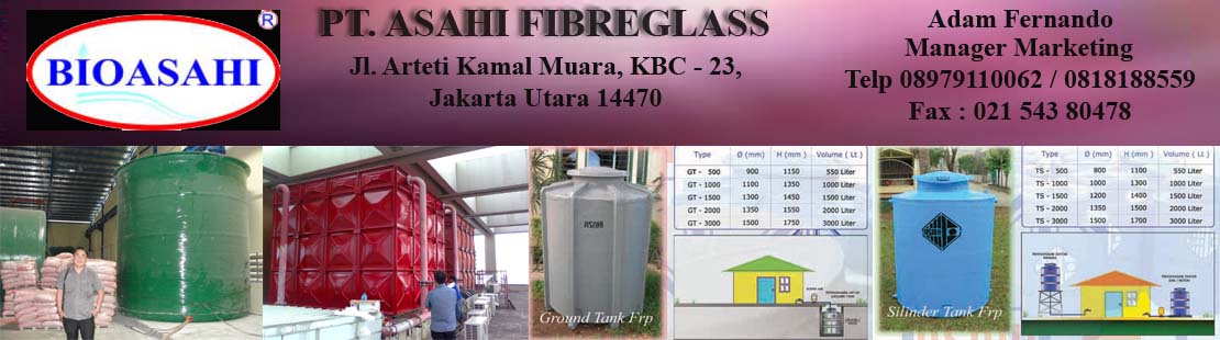 Tangki Air Fiberglas | PT ASAHI FIBREGLASS | Water Tank Fiberglass