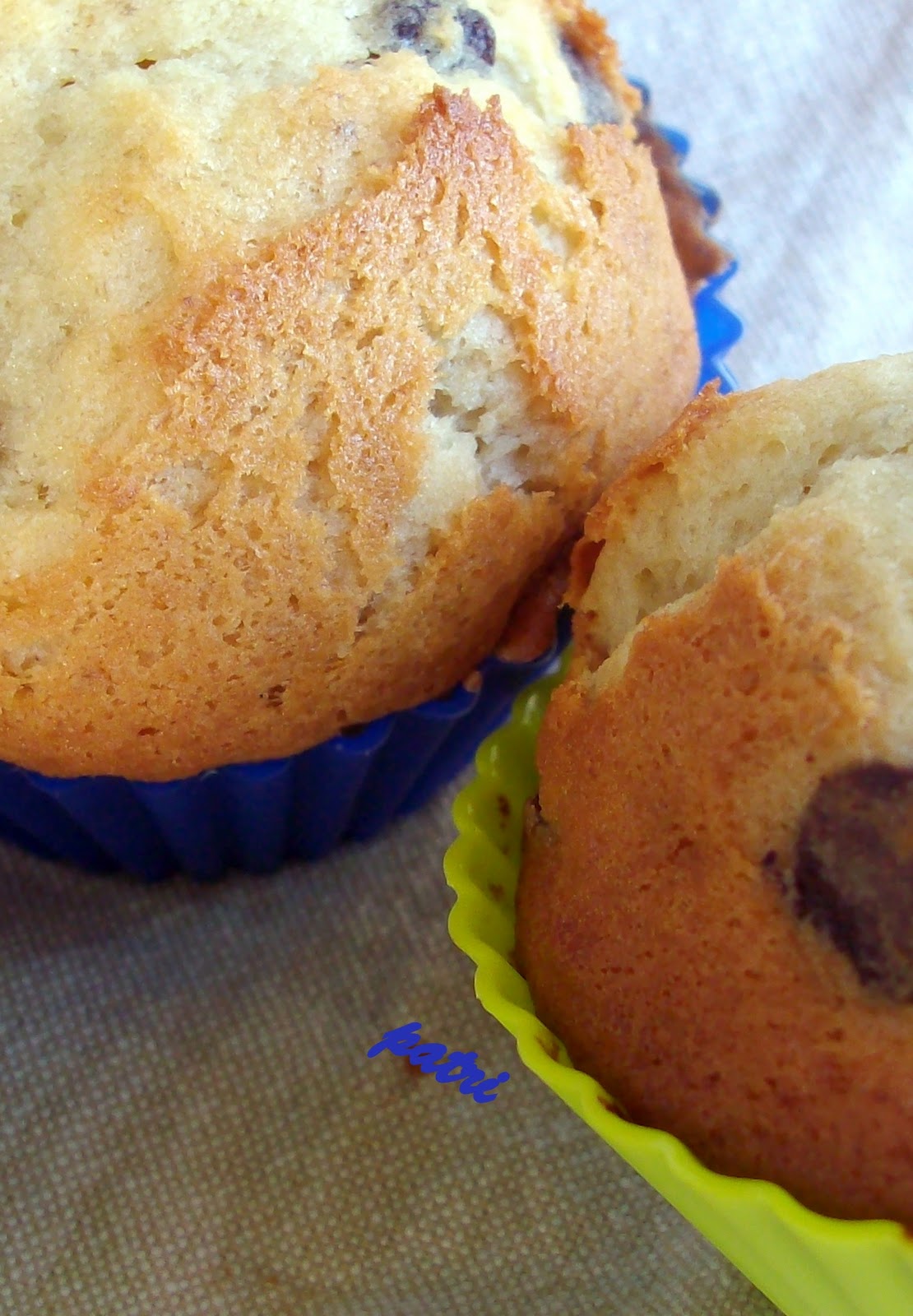 de sucre i sal MUFFINS DE PLATANO Y CHOCOLATE
