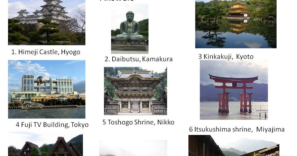 Japan Japan picture quiz the answers