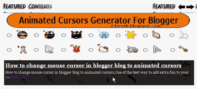 How To Add jQuery Featured Content Slider to Blogger