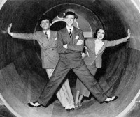 George Burns, Fred Astaire, Gracie Allen in A Damsel in Distress (1937)