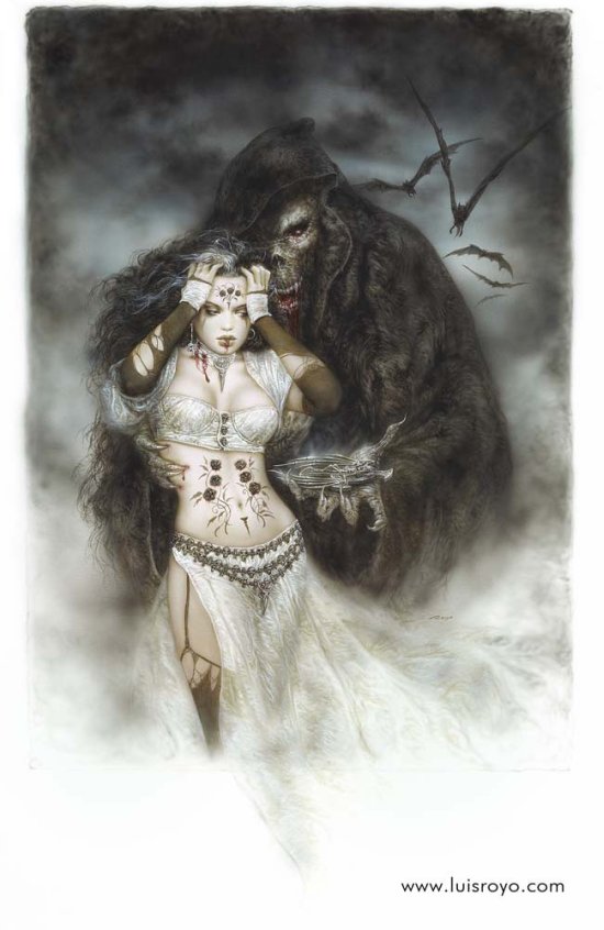 As belas e sensuais mulheres em mundos de fantasia sombria de Luis Royo Luis Royo ilustrações mulheres sensuais fantasia sombria dark fantasy estilo heavy metal
