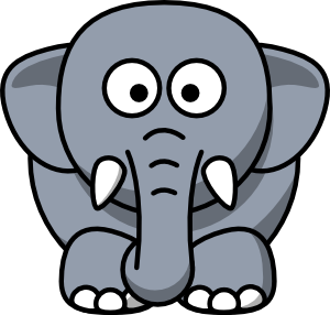 Cartoon elephant wallpaper