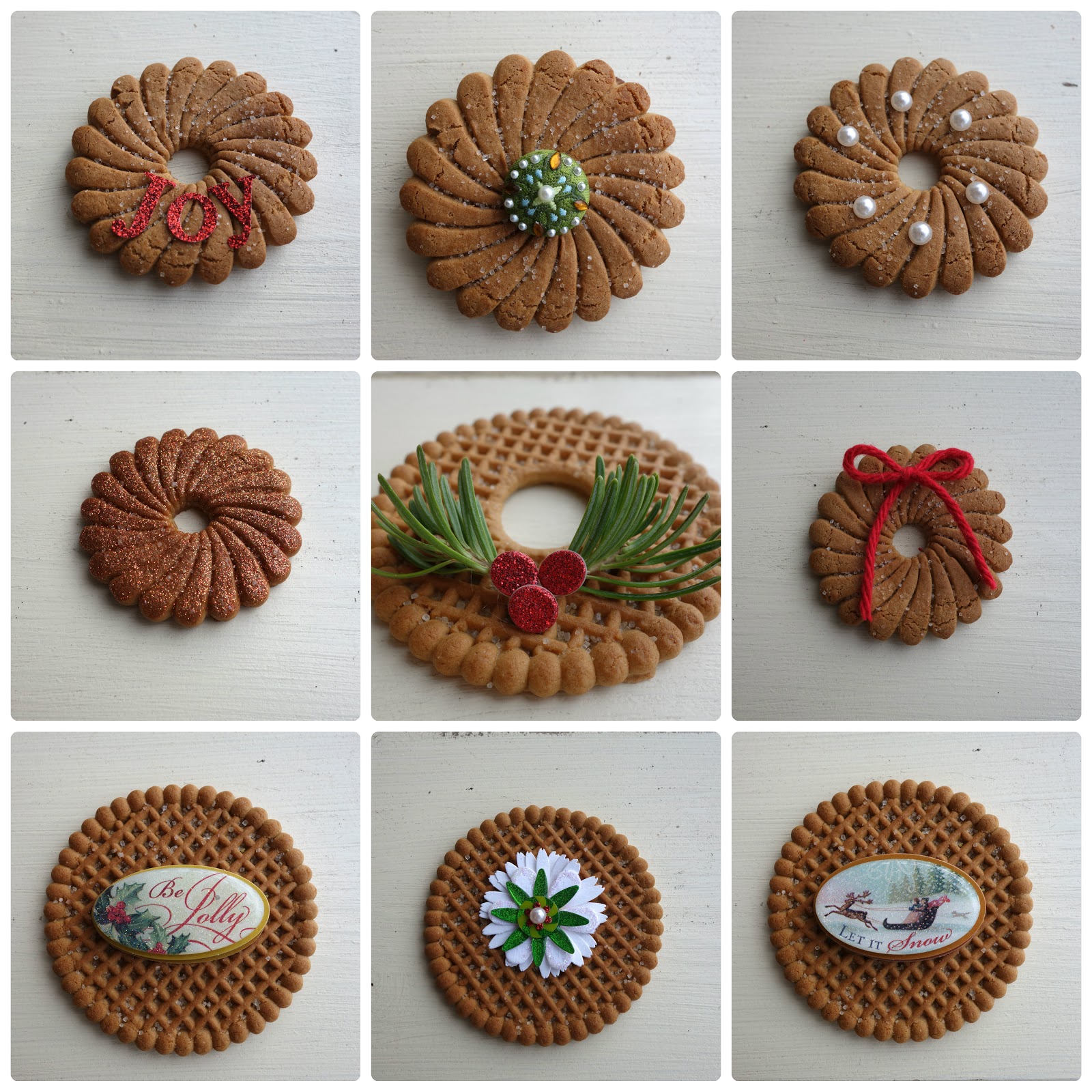 Christmas ornament cookies.. ️🎄 ️ BLISSFUL ROOTS: Dollar Store Cookie Ornaments