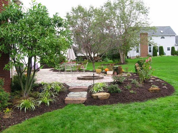 Landscaping around the patio | Dreaming Gardens