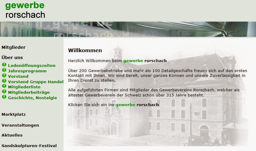 Homepage Gewerbeverein Rorschach