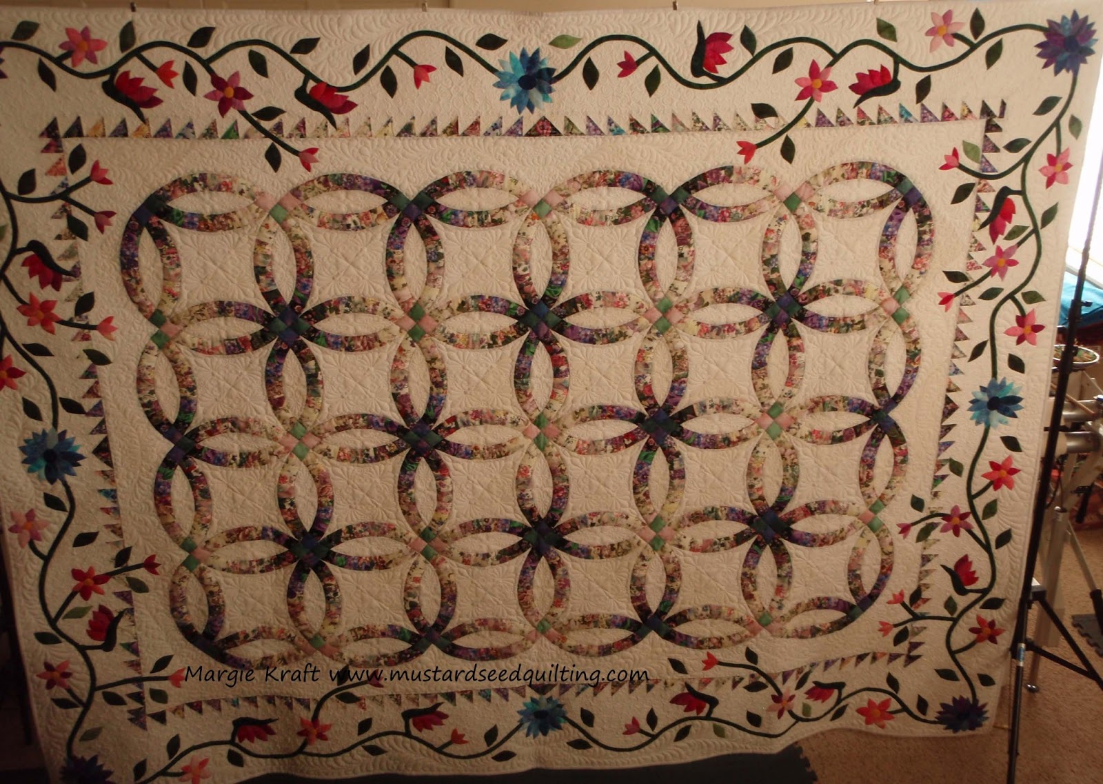 Margie Quilts..... Spring has sprung..... It snowed today!