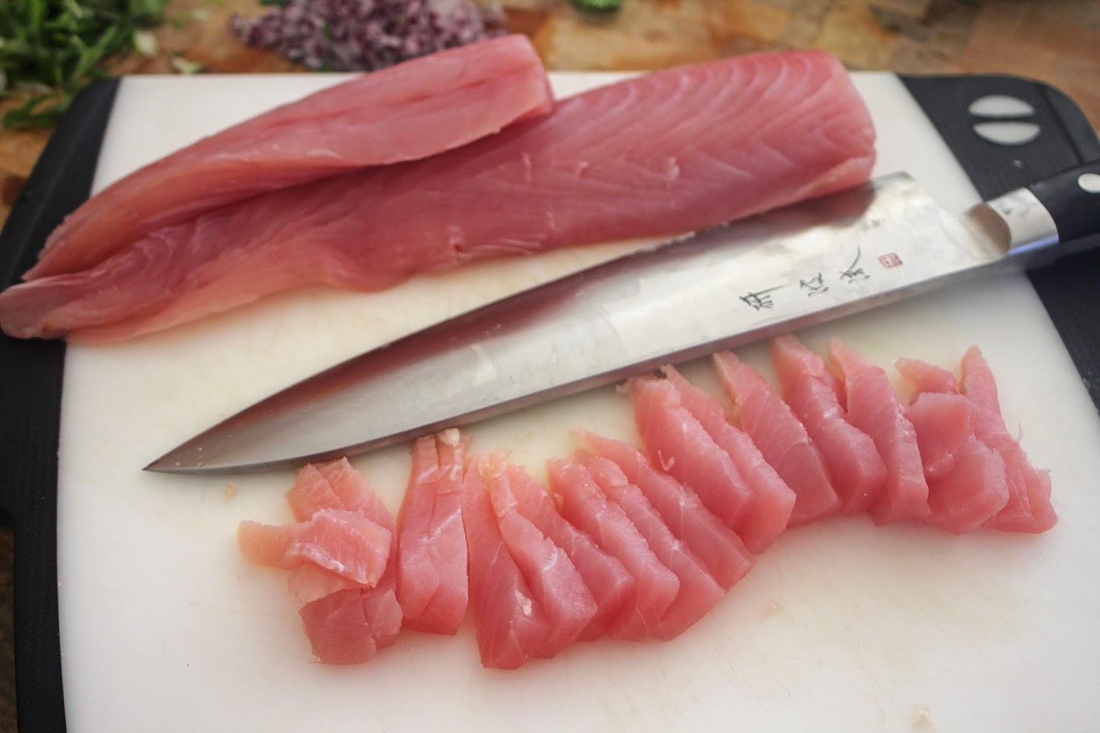 The Grub Files Cooking with Camissonia Hamachi (Yellowtail Tuna